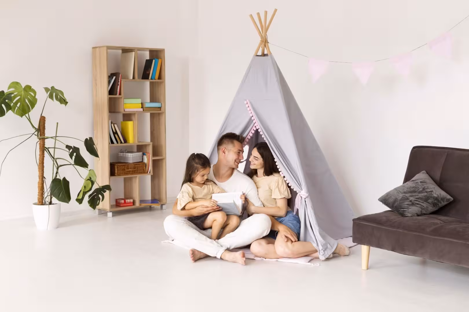 Family at home — settled lifestyle